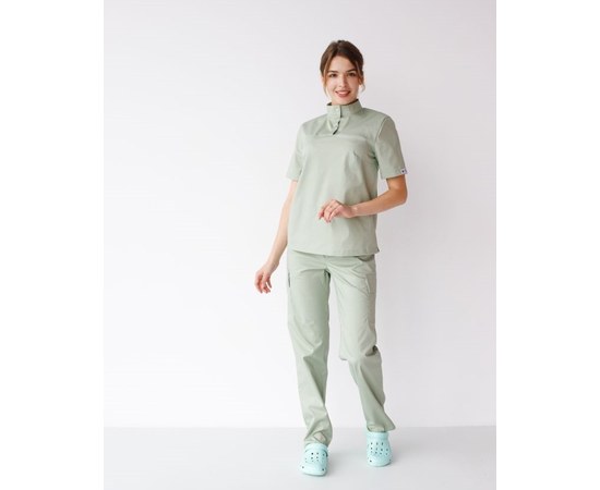 Изображение  Women's medical suit Denver pistachio s. 52, "WHITE ROBE" 429-396-679, Size: 52, Color: pistachio