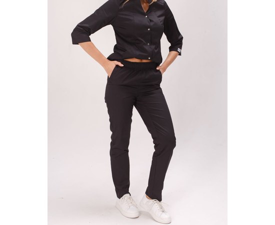 Изображение 9 Women's medical suit Elizabeth black s. 42, "WHITE ROBE" 441-321-679, Size: 42, Color: black