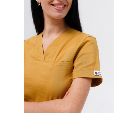 Изображение 4 Women's medical suit Marseille mustard s. 38, "WHITE ROBE" 383-395-708, Size: 38, Color: mustard