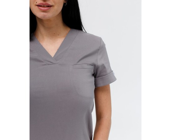 Изображение 4 Women's medical suit Marseille gray s. 40, "WHITE ROBE" 383-328-708, Size: 40, Color: grey