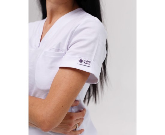 Изображение 4 Women's medical suit Marseille white s. 38, "WHITE ROBE" 383-324-708, Size: 38, Color: white