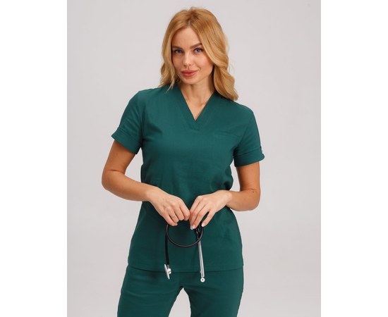 Изображение 4 Women's medical suit Marseille green s. 38, "WHITE ROBE" 383-350-708, Size: 38, Color: green