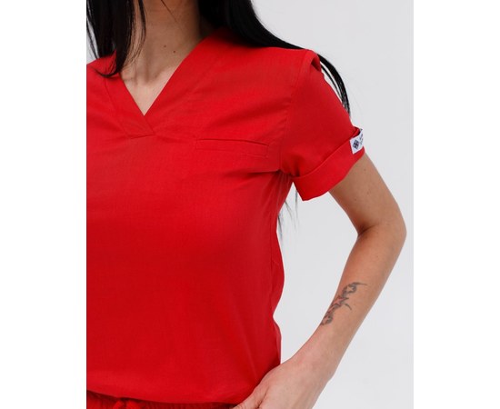 Изображение 5 Women's medical suit Marseille red river. 38, "WHITE ROBE" 383-434-708, Size: 38, Color: red