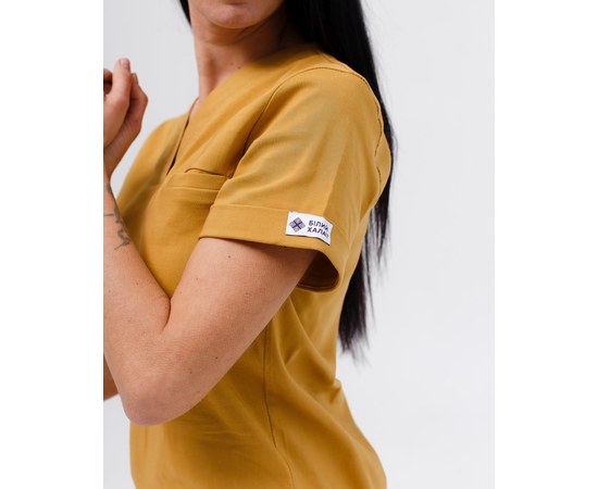 Изображение 5 Women's medical suit Marseille mustard s. 38, "WHITE ROBE" 383-395-708, Size: 38, Color: mustard