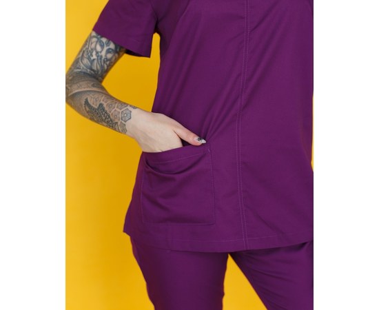 Изображение 5 Women's medical suit Jasmine purple s. 40, "WHITE ROBE" 132-335-709, Size: 40, Color: violet