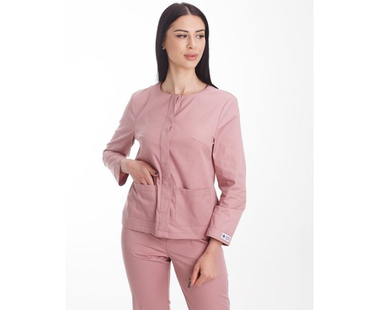 Изображение 3 Women's medical suit Jacqueline ash-pink s. 54, "WHITE ROBE" 440-429-677, Size: 54, Color: ash pink