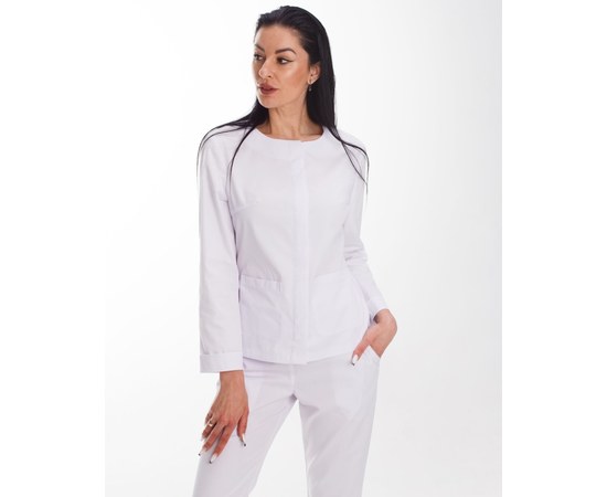 Изображение 7 Women's medical suit Jacqueline white s. 46, "WHITE ROBE" 440-324-677, Size: 46, Color: white