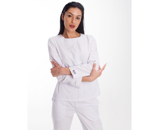Изображение 9 Women's medical suit Jacqueline white s. 48, "WHITE ROBE" 440-324-677, Size: 48, Color: white