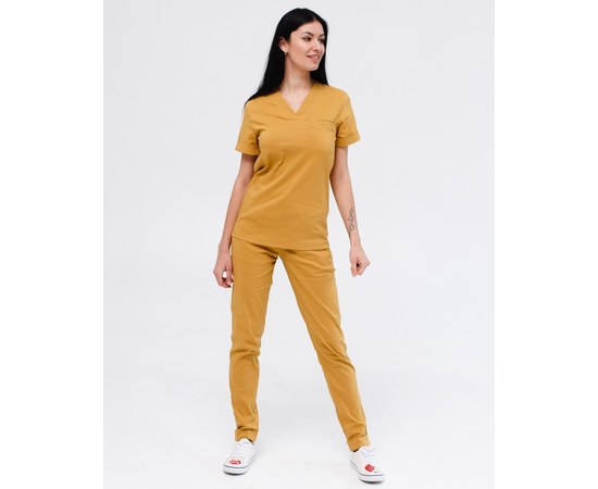 Изображение 8 Women's medical suit Marseille mustard s. 38, "WHITE ROBE" 383-395-708, Size: 38, Color: mustard