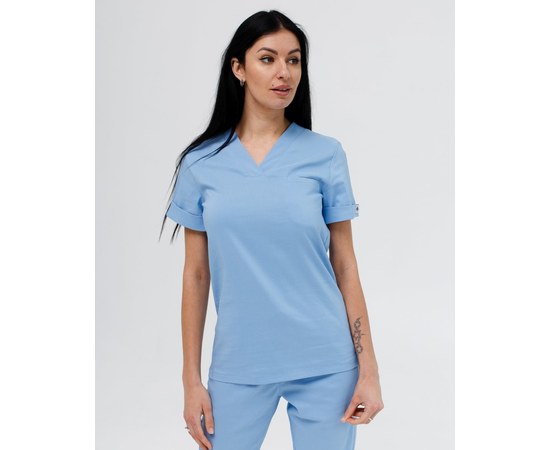 Изображение 7 Women's medical suit Marseille blue river. 38, "WHITE ROBE" 383-333-708, Size: 38, Color: blue light
