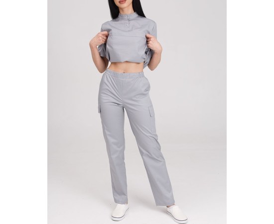 Изображение 8 Women's medical suit Denver gray s. 54, "WHITE ROBE" 429-328-679, Size: 54, Color: grey