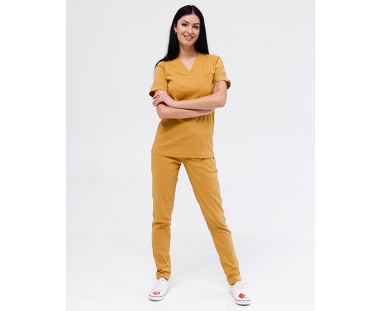 Изображение 9 Women's medical suit Marseille mustard s. 40, "WHITE ROBE" 383-395-708, Size: 40, Color: mustard