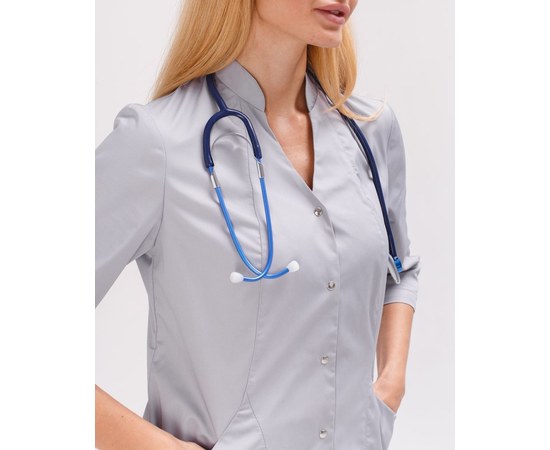 Изображение 5 Women's medical suit Elizabeth gray s. 50, "WHITE ROBE" 441-328-679, Size: 50, Color: grey