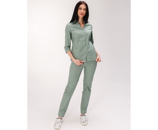 Изображение 7 Women's medical suit Elizabeth olive red. 48, "WHITE ROBE" 441-327-679, Size: 48, Color: olive