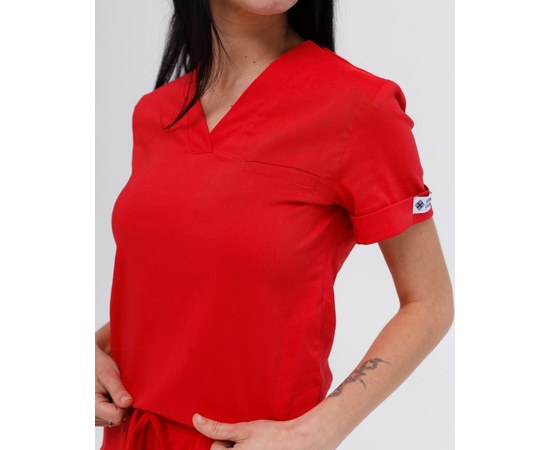 Изображение 10 Women's medical suit Marseille red river. 38, "WHITE ROBE" 383-434-708, Size: 38, Color: red