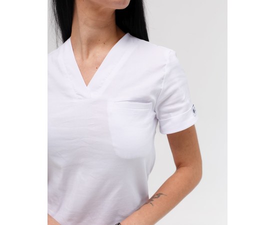 Изображение 10 Women's medical suit Marseille white s. 40, "WHITE ROBE" 383-324-708, Size: 40, Color: white