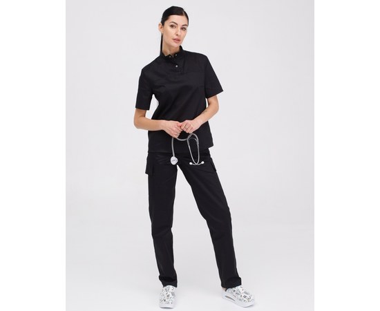 Изображение 10 Women's medical suit Denver black s. 54, "WHITE ROBE" 429-321-679, Size: 54, Color: black
