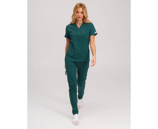 Изображение 10 Women's medical suit Marseille green s. 38, "WHITE ROBE" 383-350-708, Size: 38, Color: green