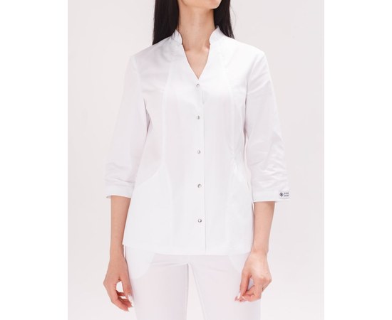 Изображение 4 Women's medical suit Elizabeth white s. 40, "WHITE ROBE" 441-324-679, Size: 40, Color: white
