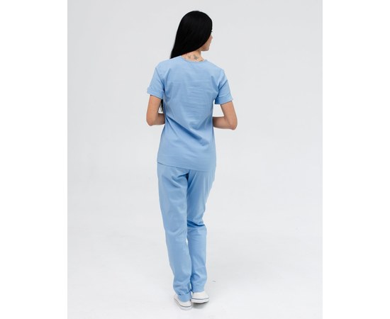 Изображение 8 Women's medical suit Marseille blue river. 38, "WHITE ROBE" 383-333-708, Size: 38, Color: blue light