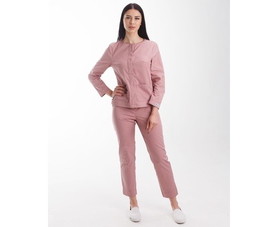 Изображение  Women's medical suit Jacqueline ash-pink s. 40, "WHITE ROBE" 440-429-677, Size: 40, Color: ash pink