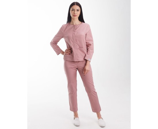 Изображение  Women's medical suit Jacqueline ash-pink s. 50, "WHITE ROBE" 440-429-677, Size: 50, Color: ash pink