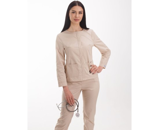 Изображение 8 Women's medical suit Jacqueline cream s. 52, "WHITE ROBE" 440-460-677, Size: 52, Color: cream