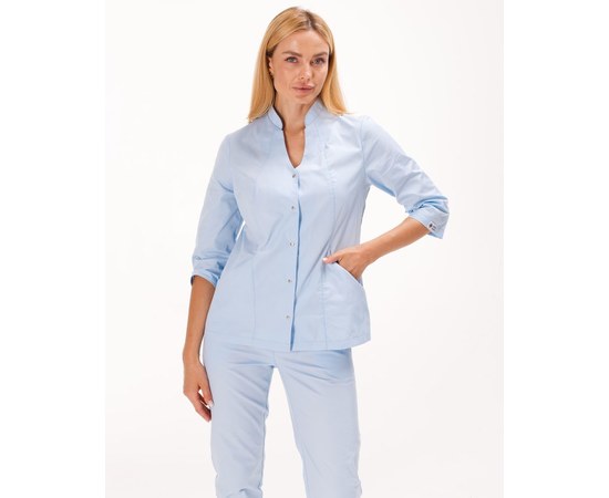 Изображение 3 Women's medical suit Elizabeth azure s. 46, "WHITE ROBE" 441-462-679, Size: 46, Color: azure