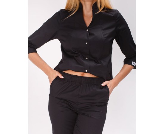 Изображение 8 Women's medical suit Elizabeth black s. 52, "WHITE ROBE" 441-321-679, Size: 52, Color: black