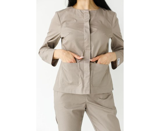 Изображение 4 Women's medical suit Jacqueline mocha s. 46, "WHITE ROBE" 440-421-677, Size: 46, Color: mocha