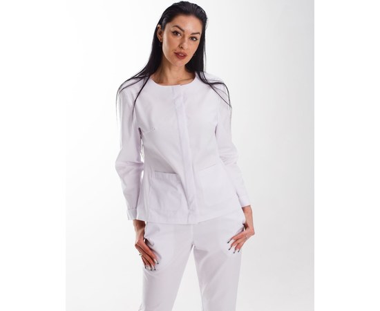 Изображение 3 Women's medical suit Jacqueline white s. 52, "WHITE ROBE" 440-324-677, Size: 52, Color: white