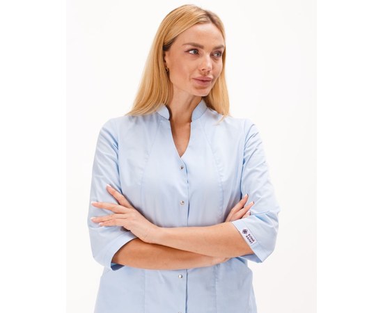 Изображение 8 Women's medical suit Elizabeth azure s. 42, "WHITE ROBE" 441-462-679, Size: 42, Color: azure