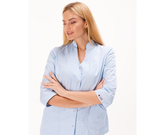 Изображение 7 Women's medical suit Elizabeth azure s. 52, "WHITE ROBE" 441-462-679, Size: 52, Color: azure