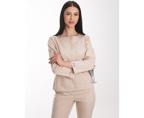 Изображение 3 Women's medical suit Jacqueline cream s. 50, "WHITE ROBE" 440-460-677, Size: 50, Color: cream