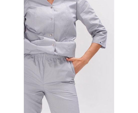 Изображение 9 Women's medical suit Elizabeth gray s. 44, "WHITE ROBE" 441-328-679, Size: 44, Color: grey