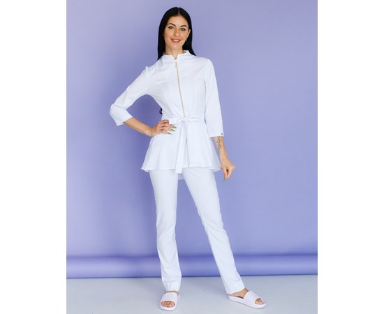Изображение  Women's medical suit Michelle white s. 48, "WHITE ROBE" 308-324-738, Size: 48, Color: white