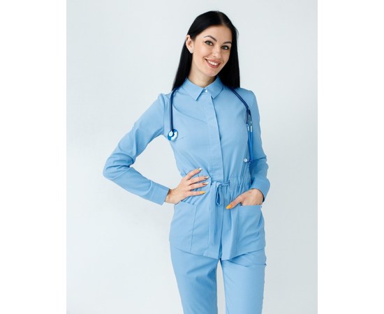 Изображение 2 Women's medical suit Montana blue s. 44, "WHITE ROBE" 332-333-715, Size: 44, Color: blue light