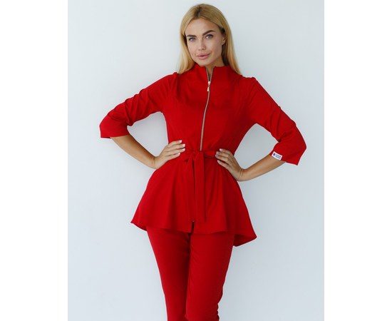 Изображение 2 Women's medical suit Michelle red s. 42, "WHITE ROBE" 308-339-738, Size: 42, Color: red