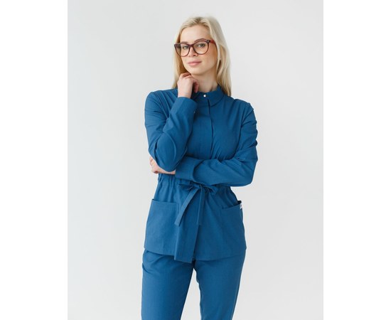 Изображение 3 Women's medical suit Montana blue s. 44, "WHITE ROBE" 332-412-715, Size: 44, Color: blue