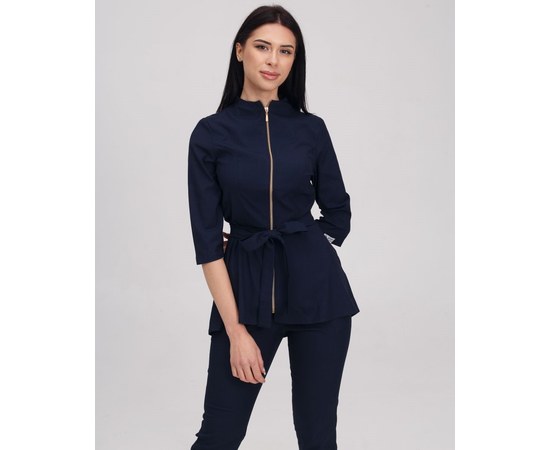 Изображение 3 Women's medical suit Michelle dark blue s. 40, "WHITE ROBE" 308-406-738, Size: 40, Color: navy blue