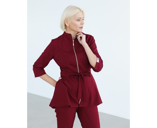 Изображение 3 Women's medical suit Michelle Marsala b. 40, "WHITE ROBE" 308-326-738, Size: 40, Color: marsala