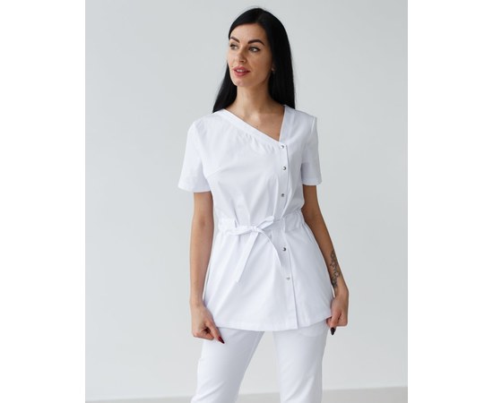 Изображение 3 Women's medical suit Naomi white s. 48, "WHITE ROBE" 331-324-679, Size: 48, Color: white
