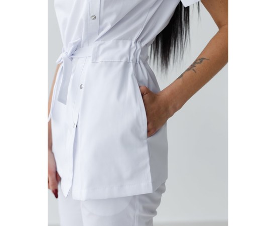 Изображение 5 Women's medical suit Naomi white s. 46, "WHITE ROBE" 331-324-679, Size: 46, Color: white
