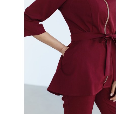 Изображение 5 Women's medical suit Michelle Marsala b. 40, "WHITE ROBE" 308-326-738, Size: 40, Color: marsala