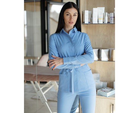 Изображение 7 Women's medical suit Montana blue s. 46, "WHITE ROBE" 332-333-715, Size: 46, Color: blue light