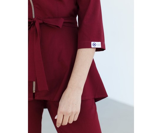 Изображение 7 Women's medical suit Michelle Marsala b. 40, "WHITE ROBE" 308-326-738, Size: 40, Color: marsala