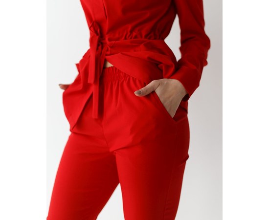 Изображение 7 Women's medical suit Montana red s. 42, "WHITE ROBE" 332-339-715, Size: 42, Color: red