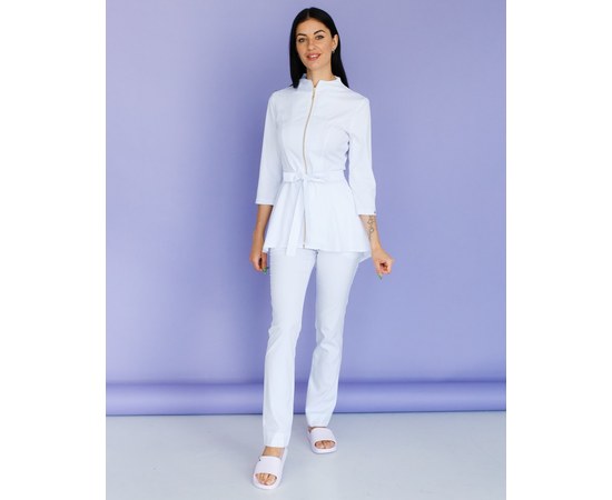 Изображение 8 Women's medical suit Michelle white s. 42, "WHITE ROBE" 308-324-738, Size: 42, Color: white