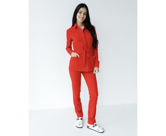 Изображение 8 Women's medical suit Montana red s. 52, "WHITE ROBE" 332-339-715, Size: 52, Color: red