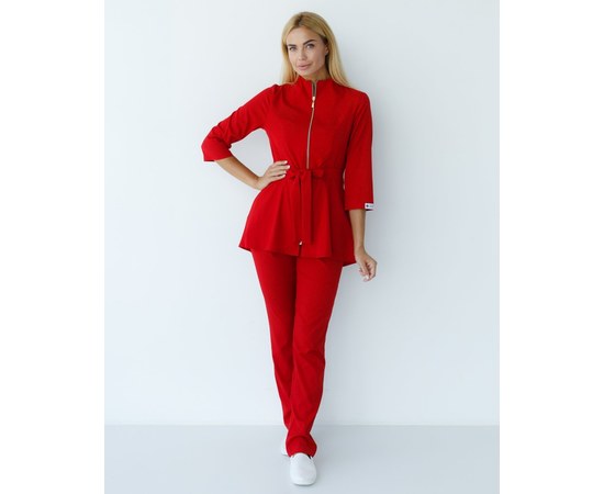 Изображение 9 Women's medical suit Michelle red s. 40, "WHITE ROBE" 308-339-738, Size: 40, Color: red